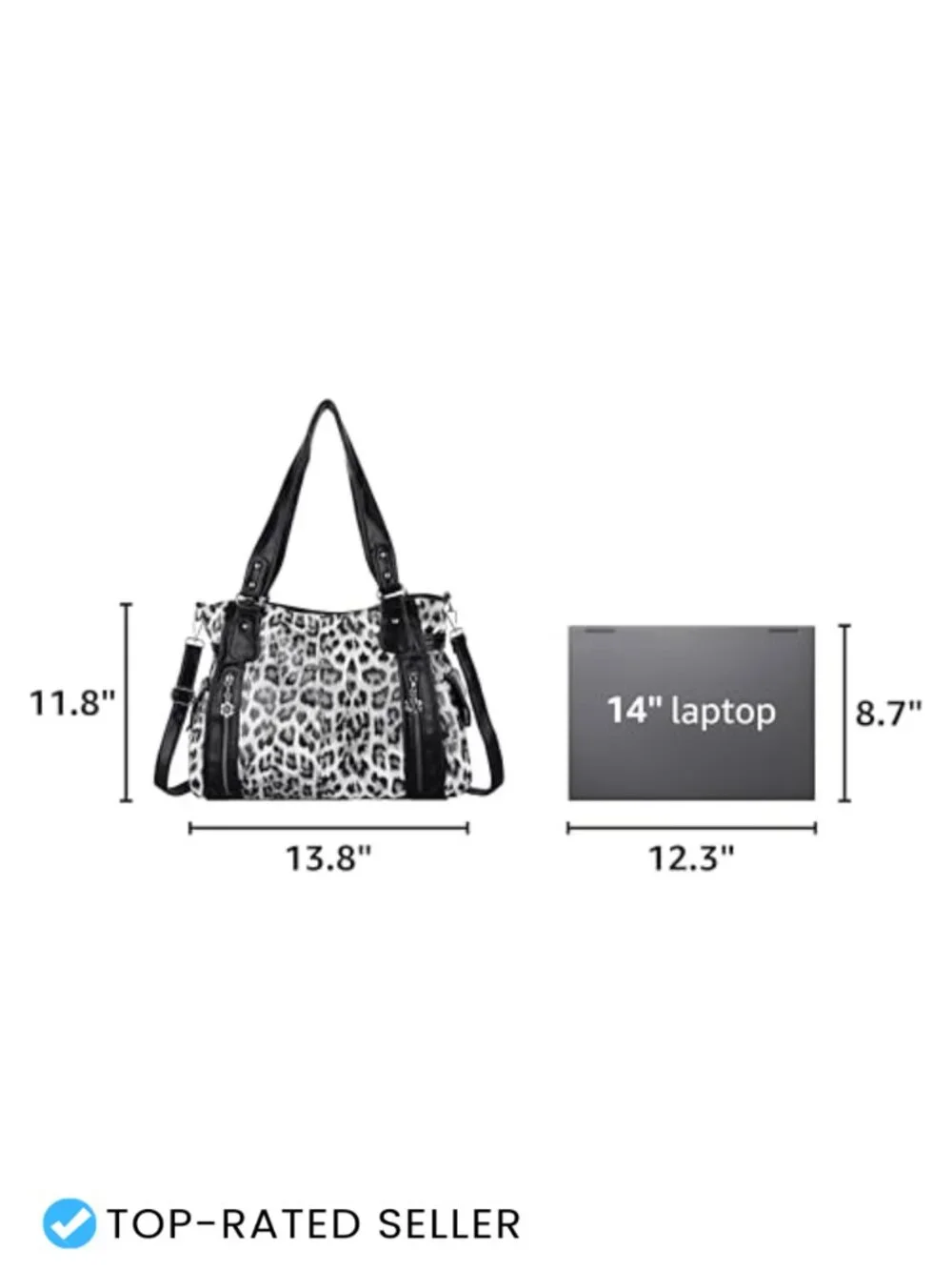 Women's Vegan Leather Hobo Handbag - Spacious Tote Shoulder Purse